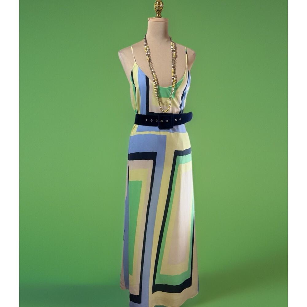 Anthropologie Maeve Colorblock Maxi Dress | Resort Boho | Fairycore | Flowy - Picture 8 of 11